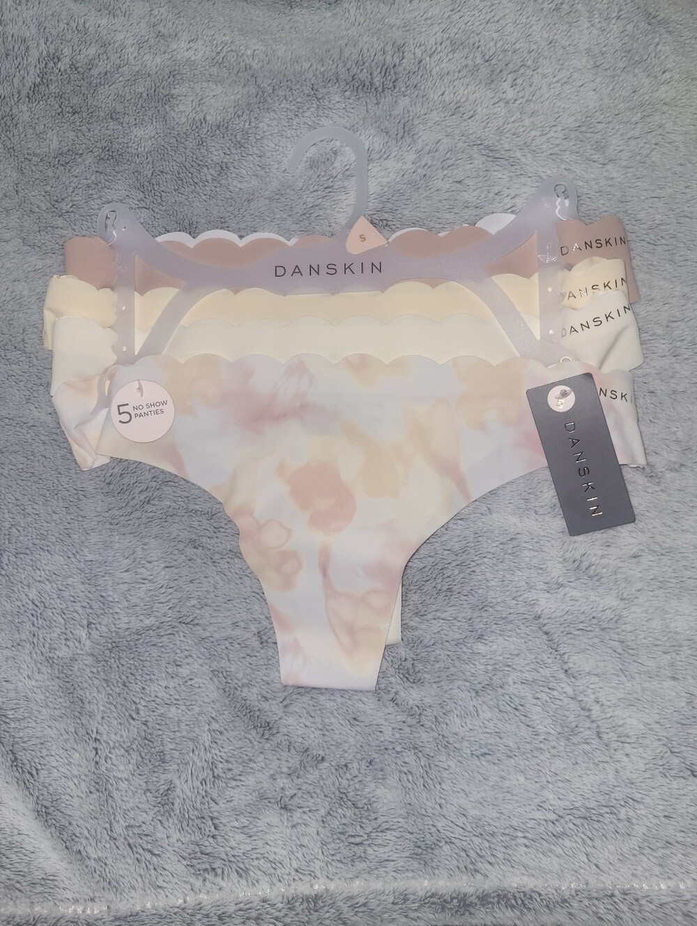 Danskin 5 Pack Womens Small Thong No Show Panties Underwear Super Soft DS9904